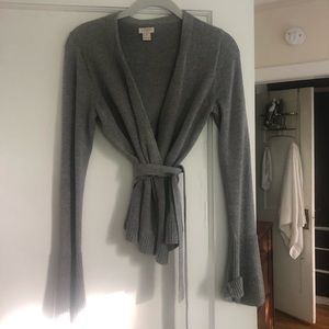 Jcrew wrap sweater top